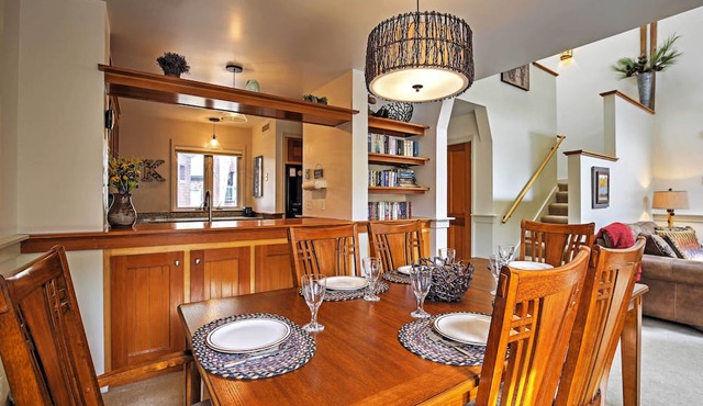 Hot Tub & Grilling Area: Keystone Townhome! in Keystone